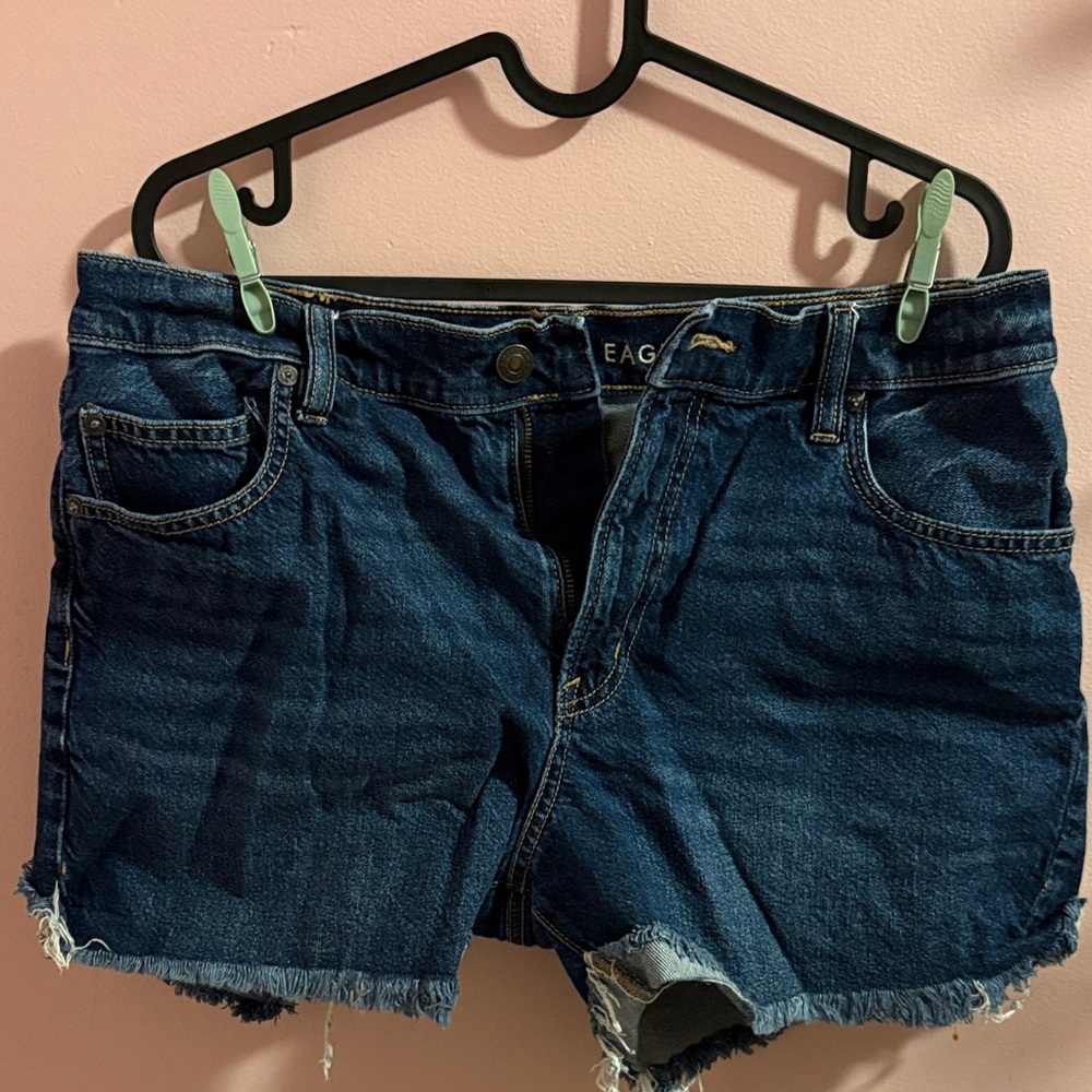 American Eagle Outfitters Dark Blue 90s Boyfriend Short